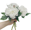 pack of 3-snowy peony Christmas Winter Centerpiece wreath arrangement flower